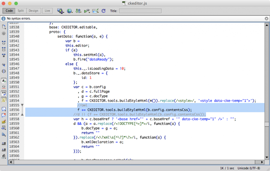 Ckeditor Custom Css Link Debug Hint Blog Archive OWLlab